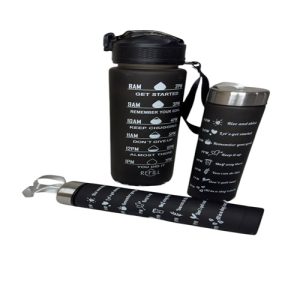 BOTELLA PLASTICA 3 PCS NEGRO