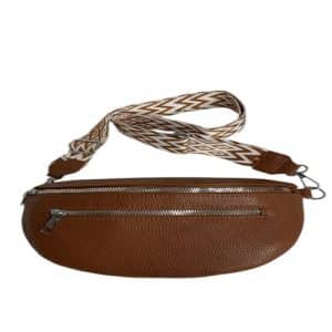 COALA SEMI CUERO MARRON