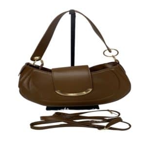 CARTERA SEMICIRCULAR MARRON