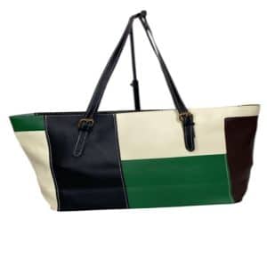 CARTERA TRICOLOR VERDE